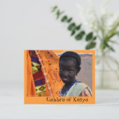ケニヤ葉書のGabbra tribal girl ポストカード (スタンド正面)