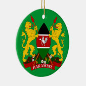 ケニヤ-陶磁器のクリスマスのオーナメント セラミックオーナメント (右)