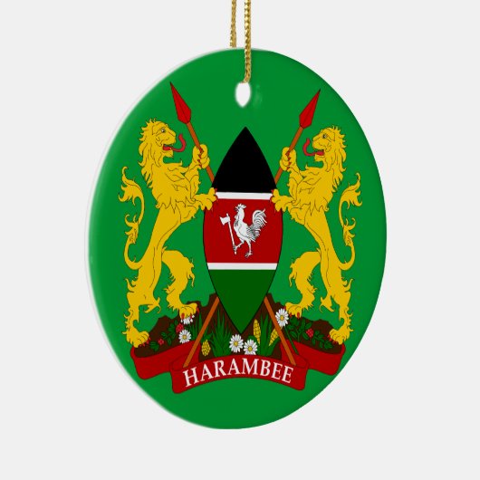 ケニヤ-陶磁器のクリスマスのオーナメント セラミックオーナメント (右)