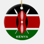 ケニヤ-陶磁器のクリスマスのオーナメント セラミックオーナメント (裏面)