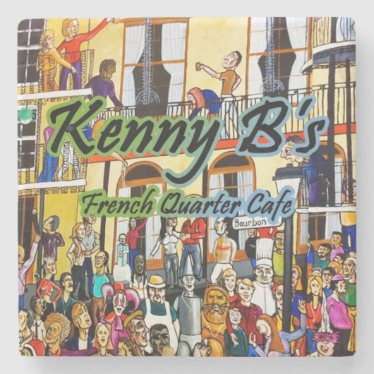 ケニーB'sケージャンシーフードハットヒルトンヘッドアイランド ストーンコースター (正面)