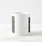 ケニ素晴らしアンバタフライ国旗のタイポグラフィエレガント コーヒーマグカップ (中央)