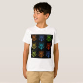 ケニ素晴らしアンバタフライ国旗のタイポグラフィエレガント Tシャツ (正面フル)