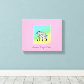 ケニ素晴らしニアゼブラ キャンバスプリント (インサイチュ (ウッドフロア))