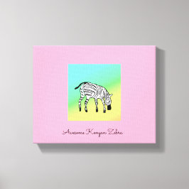 ケニ素晴らしニアゼブラ キャンバスプリント