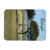 ケニ食べ物ヤのキリンの木 マグネット (横)