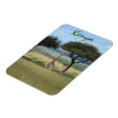 ケニ食べ物ヤのキリンの木 マグネット (左側)