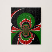 ケニ鮮やかア国旗のパターン:強力な芸術 ジグソーパズル (縦)