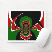 ケニ鮮やかア国旗のパターン:強力な芸術 マウスパッド (マウス)