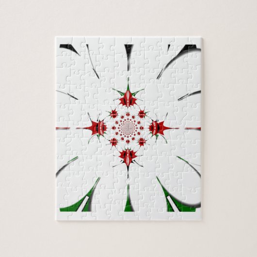 ケニ鮮やかニアシールド国旗の万華鏡のように千変万化するパターン ジグソーパズル (縦)