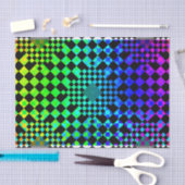 ケネス市松模様にヨンチッチによる幻想 薄葉紙 (クラフト)