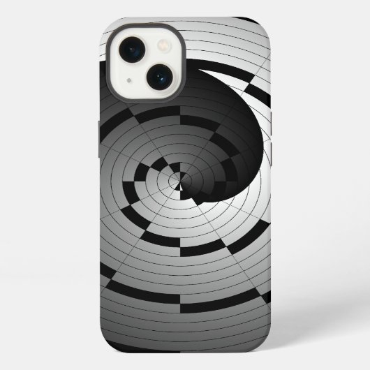 ケネス・ヨンシッチによる二重陰陽螺旋 iPhoneケース (裏面)