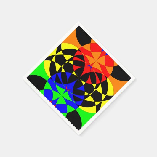 ケネス・ヨンチによるエネルギー化 スタンダードカクテルナプキン (角)