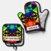 ケネス・ヨンチによるエネルギー化 鍋つかみ&鍋敷きセット (正面/裏面)