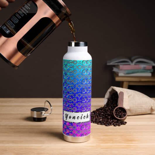 ケネス・ヨンチによる10桁のPi ウォーターボトル (コーヒー)