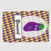 ケネス・ヨンチの驚いたナス ゴルフタオル (横)