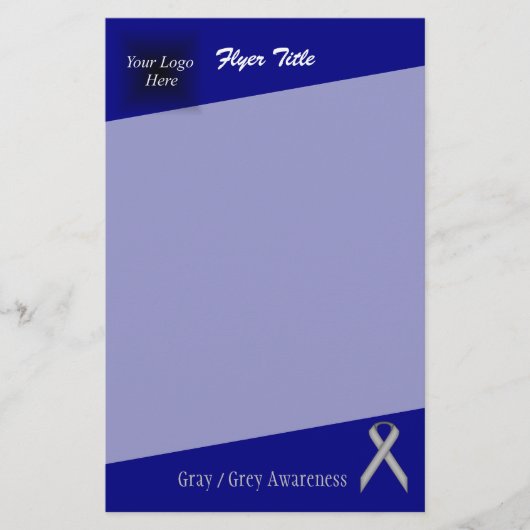 ケネス・ヨンチッチによるグレー/グレーの標準リボン チラシ (正面)