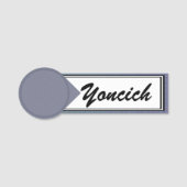 ケネス・ヨンチッチによるミニストーンタイル 名札 (正面)