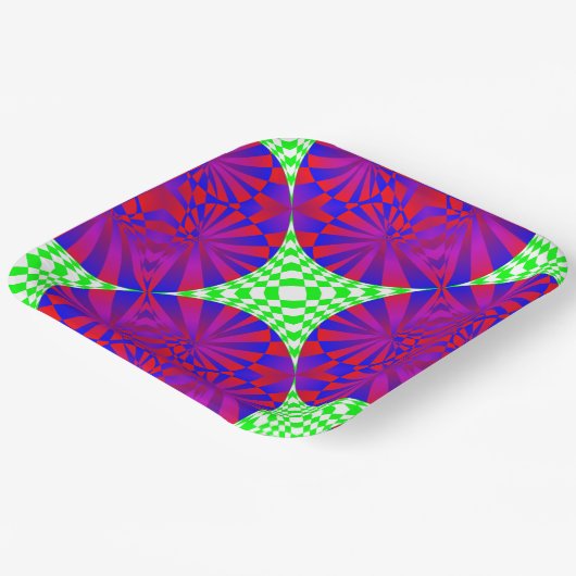 ケネス・ヨンチッチによる折り畳み寸法 ペーパープレート (傾斜あり)