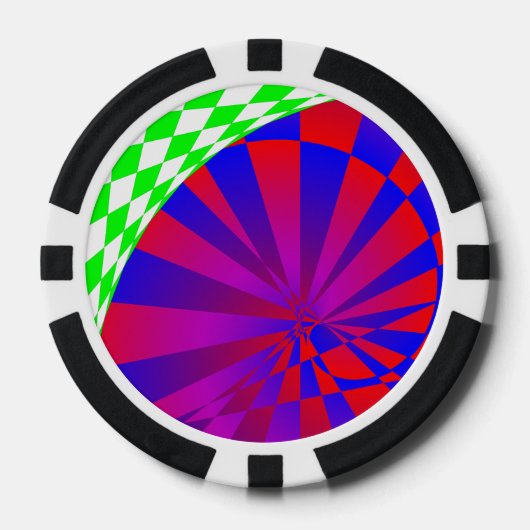 ケネス・ヨンチッチによる折り畳み寸法 ポーカーチップ (正面)