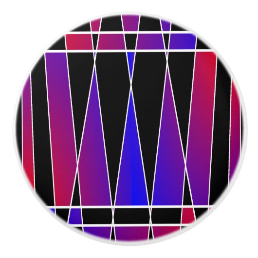 ケネス・ヨンチッチによる「アールデコの崩壊」 セラミックノブ (正面)