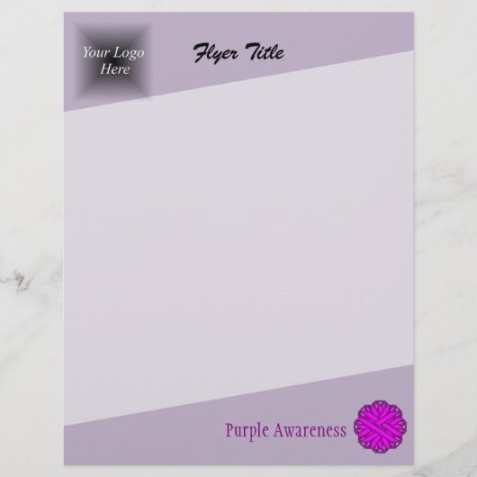 ケネス・ヨンチッチの紫の花のリボン チラシ (正面)