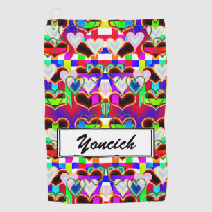 ケネスYoncich著ハートの錯覚 ゴルフタオル