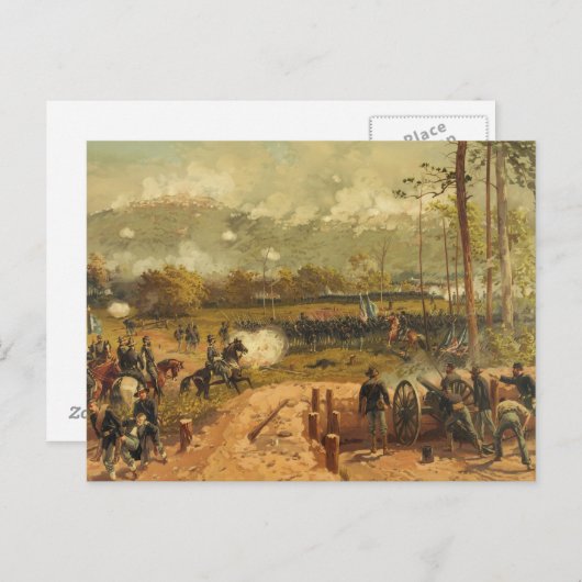 ケネソー山の南北戦争の戦い ポストカード (正面/裏面)