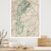 ケネソー山ナショナルバトルフィールドパークマップ ポスター (キッチン)