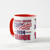 ケネディがトランプを支持 マグカップ (正面左)