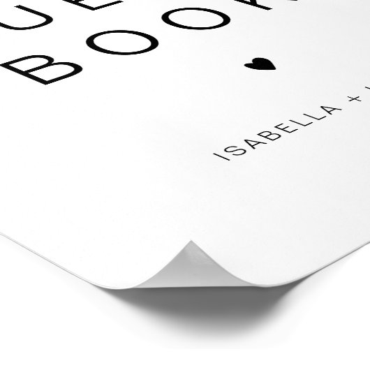 ケネディのミニマリストが私たちのゲストブック結婚に署名 ポスター (角)