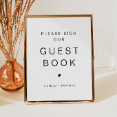 ケネディのミニマリストが私たちのゲストブック結婚に署名 ポスター