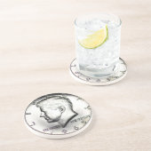 ケネディの半ドルのお金のコースター コースター (側面)