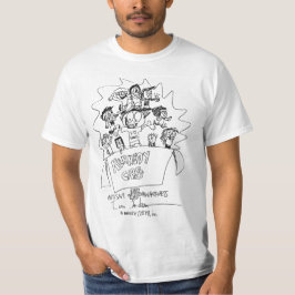 ケネディの自閉症の認識度のワイシャツの胸のデザインだけ Tシャツ