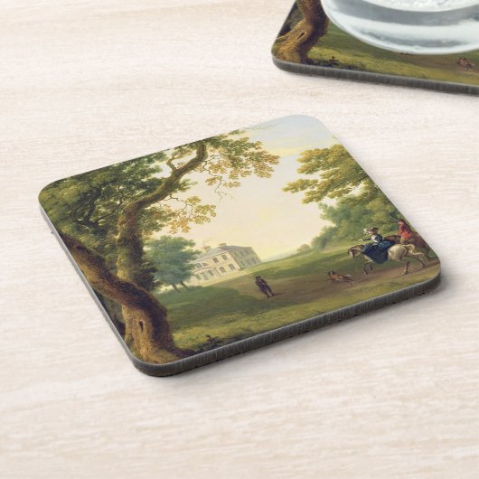 ケネディの郡ウィックロー、アイルランド1785年を取付けて下さい(油 コースター (左側)