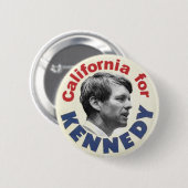 ケネディボタンのためのカリフォルニア 缶バッジ (正面&裏面)