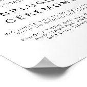 ケネディモダンーの詰め結婚外し式のサイン ポスター (角)