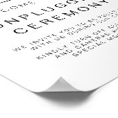 ケネディモダンーの詰め結婚外し式のサイン ポスター (角)