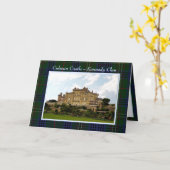 ケネディ一族のクルゼアン城 折り紙グリーティングカード カード (黄色い花)