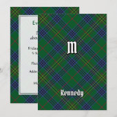 ケネディ一族のタータン 招待状 (正面/裏面)