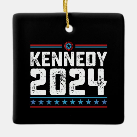 ケネディ大統領2024 セラミックオーナメント (正面)