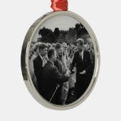 ケネディ大統領、平和協力隊ボランティアを歓迎 メタルオーナメント (右)