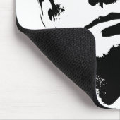 ケネディ大統領 -- 白黒 マウスパッド (コーナー)