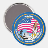 ケネディ宇宙センターおたくギーク マグネット (正面/裏面)