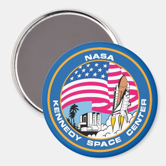 ケネディ宇宙センターおたくギーク マグネット (正面/裏面)