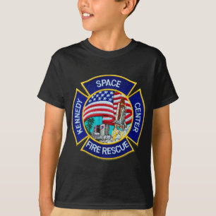 ケネディ宇宙センターの火の救助 Tシャツ