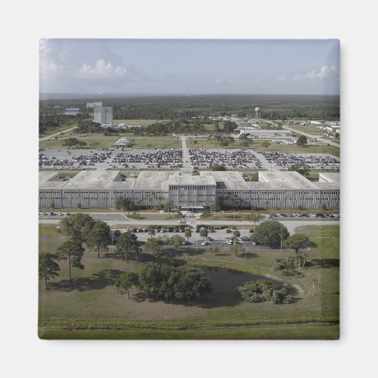 ケネディ宇宙センターの空中表示 マグネット (正面)