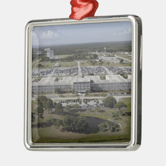 ケネディ宇宙センターの空中表示 メタルオーナメント (左)