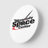 ケネディ宇宙センター ラウンド壁時計 (傾斜)