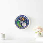 ケネディ宇宙センター(50周年記念) ラウンド壁時計 (ホーム)